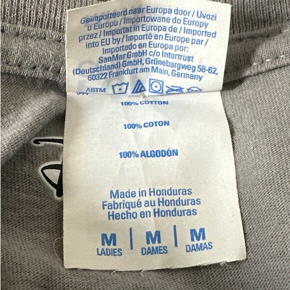 Disney Baby Dumbo Pastel Graphic Tee Shirt Gray Vintage Style Women's Sz M - Picture 8 of 9